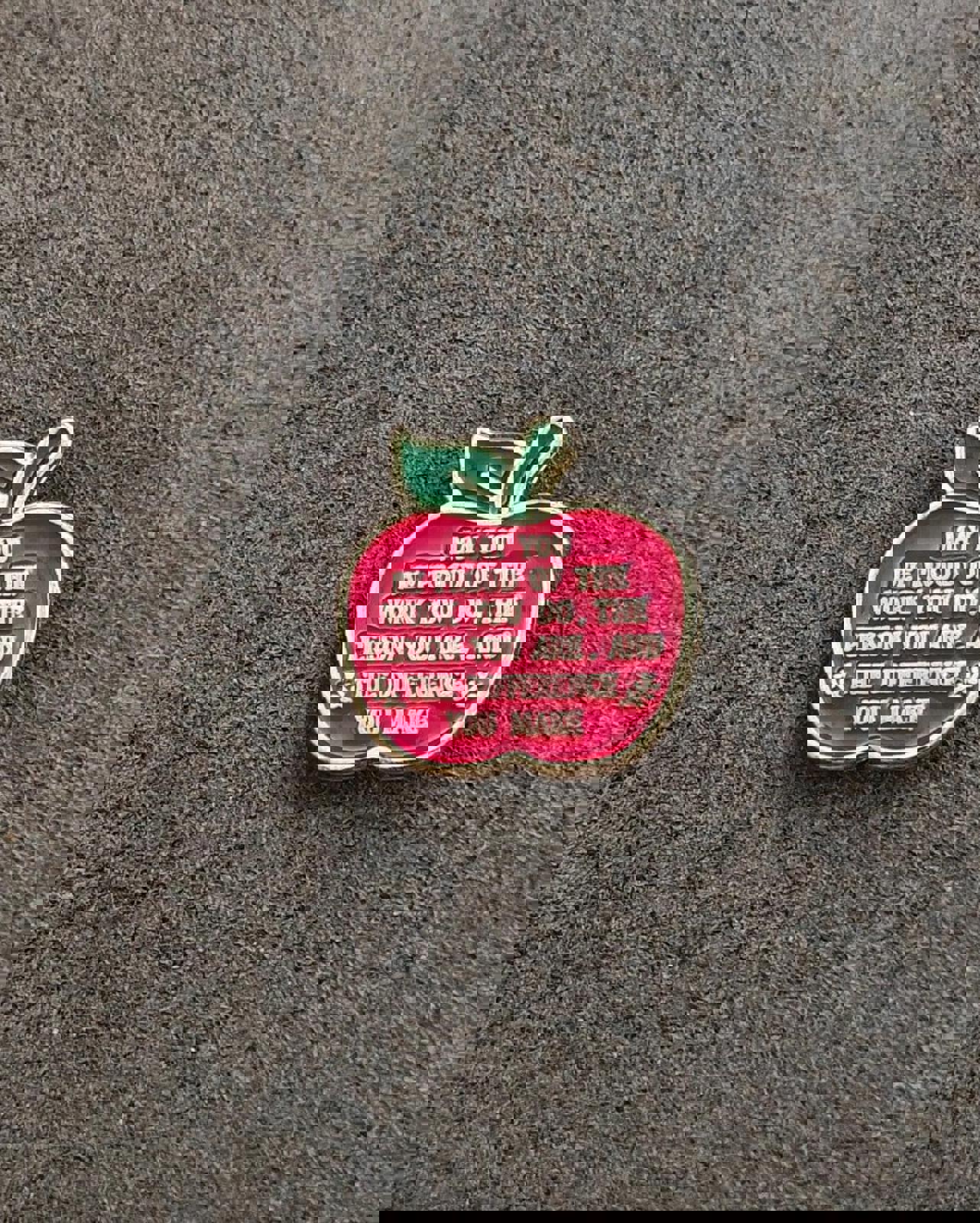 1980's Teacher Appreciation Gold Tone Enamel Pin