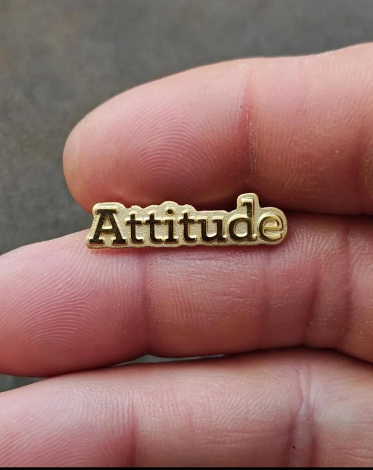 Gold Tone "Attitude" Pin