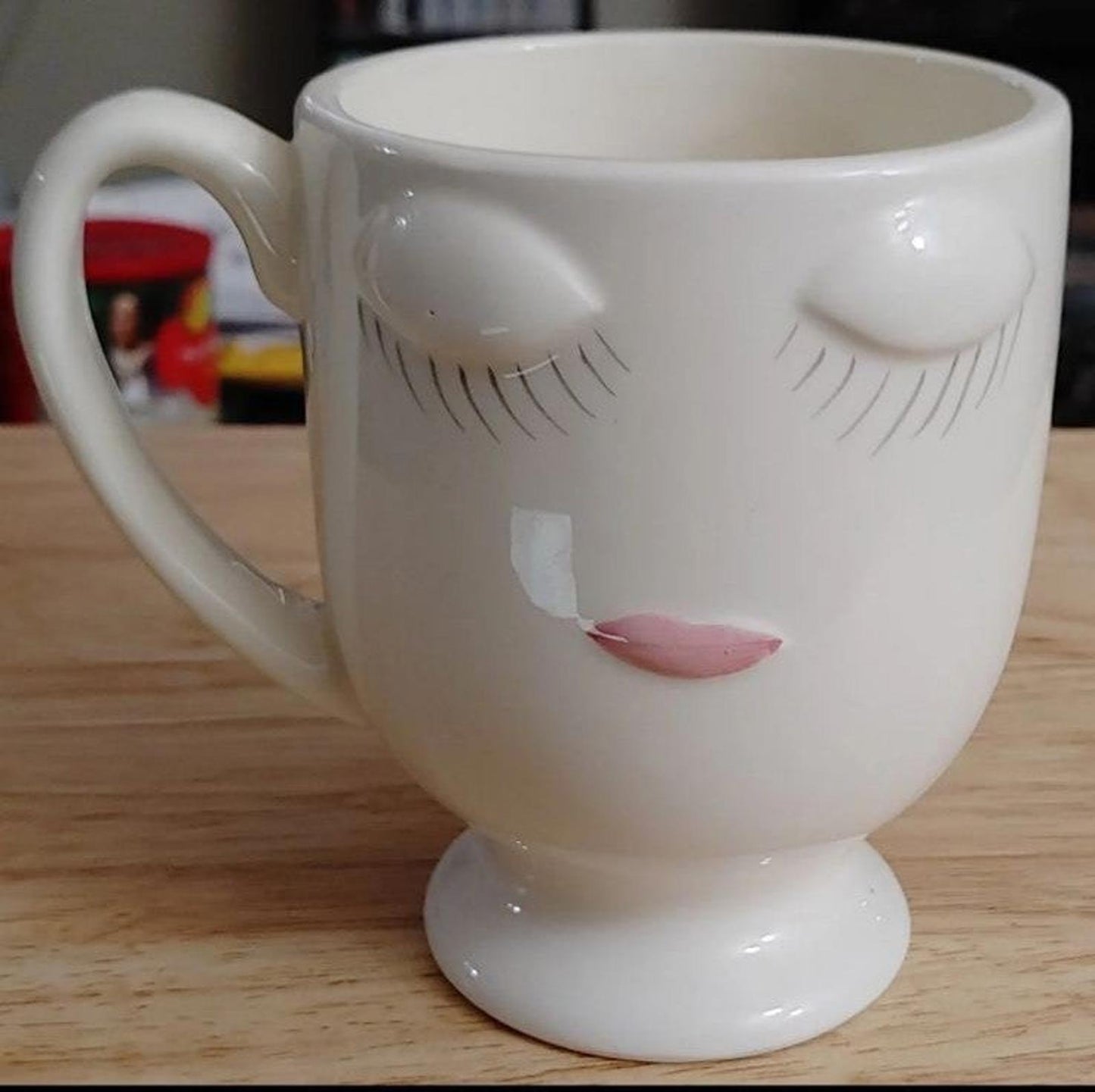 Celfie Footed Pedestal Coffee Tea Mug
