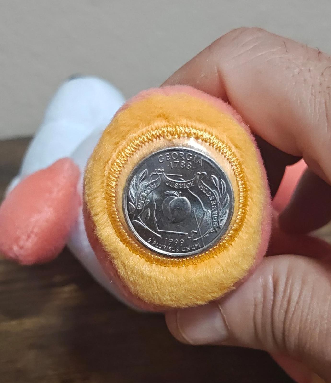 2001 Limited Treasures Georgia State Quarter Bear Collectible Plush