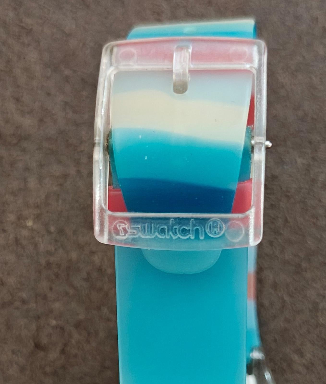 2004 Swatch Skin Pasteloop Turquoise Dial Unisex Watch SFK23