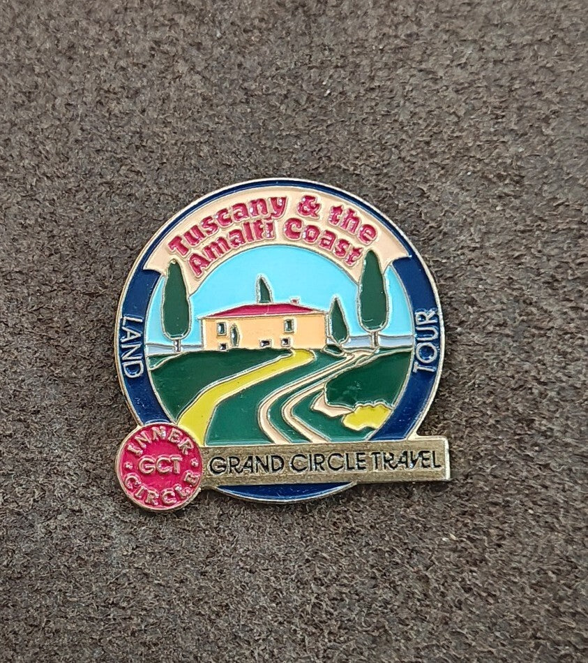 Grand Circle Travel Inner Circle Gold Tone Enamel Pin