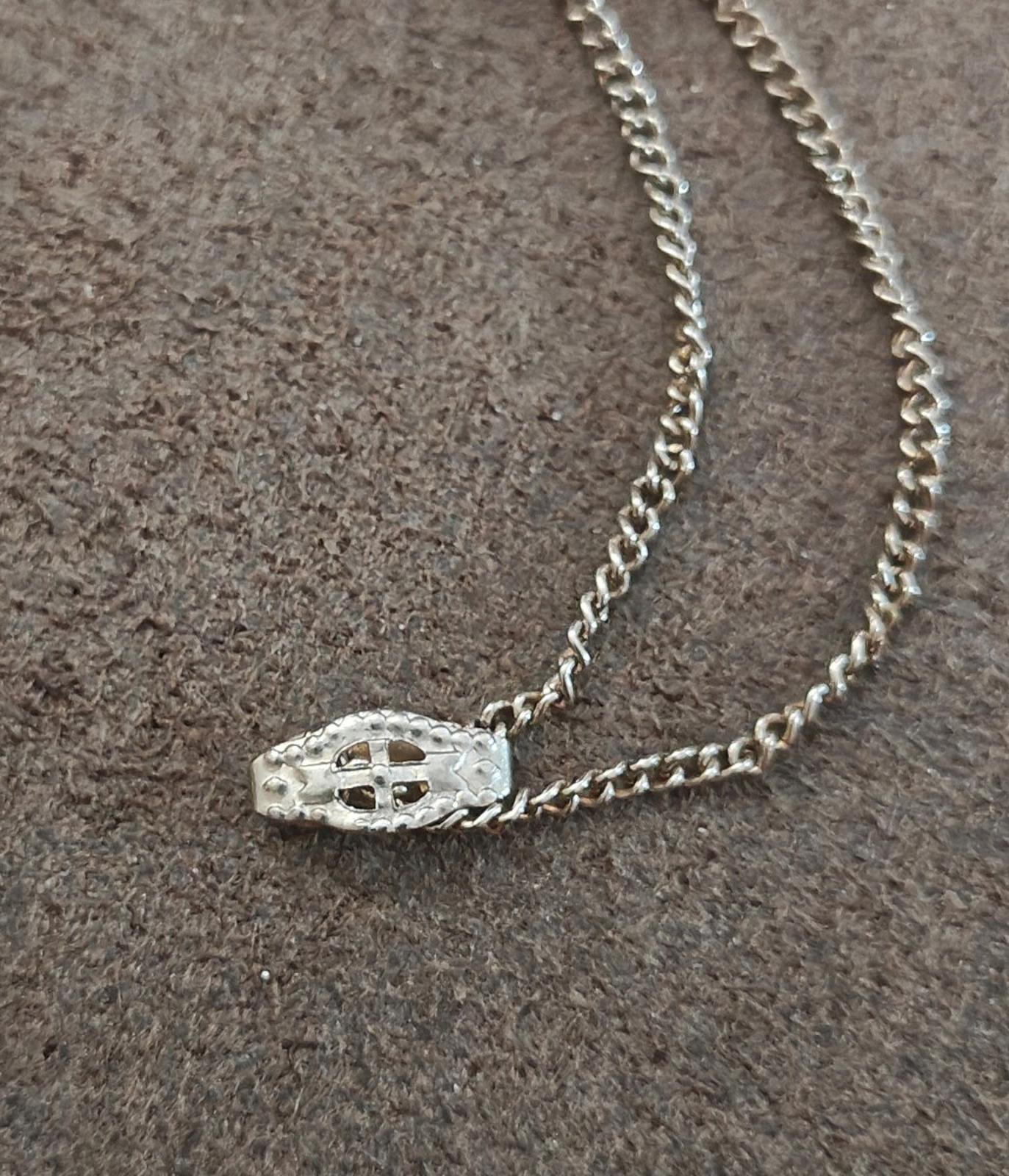 1980's MCM Starburst Skateboard Pendant Necklace with moveable wheels