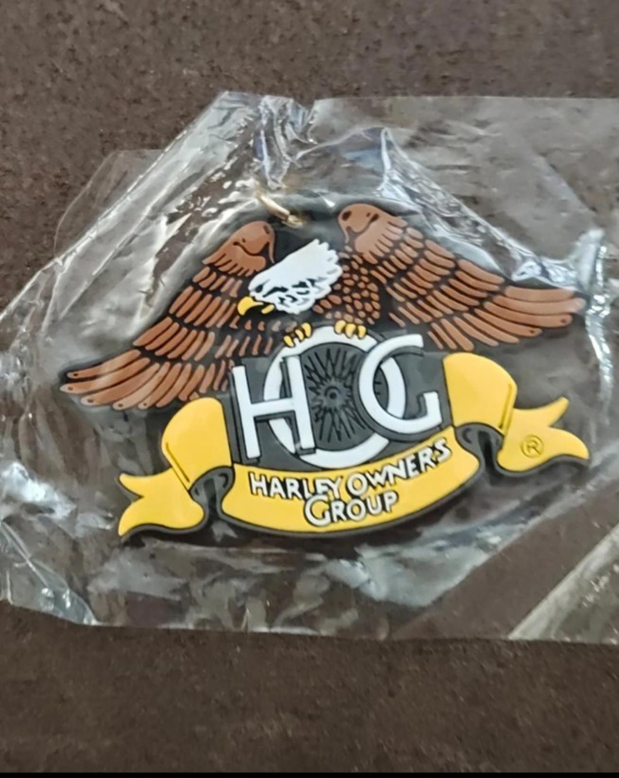 Collectible Harley-Davidson Owners Group (H.O.G.) Eagle Claw Rubber Keychain Fob