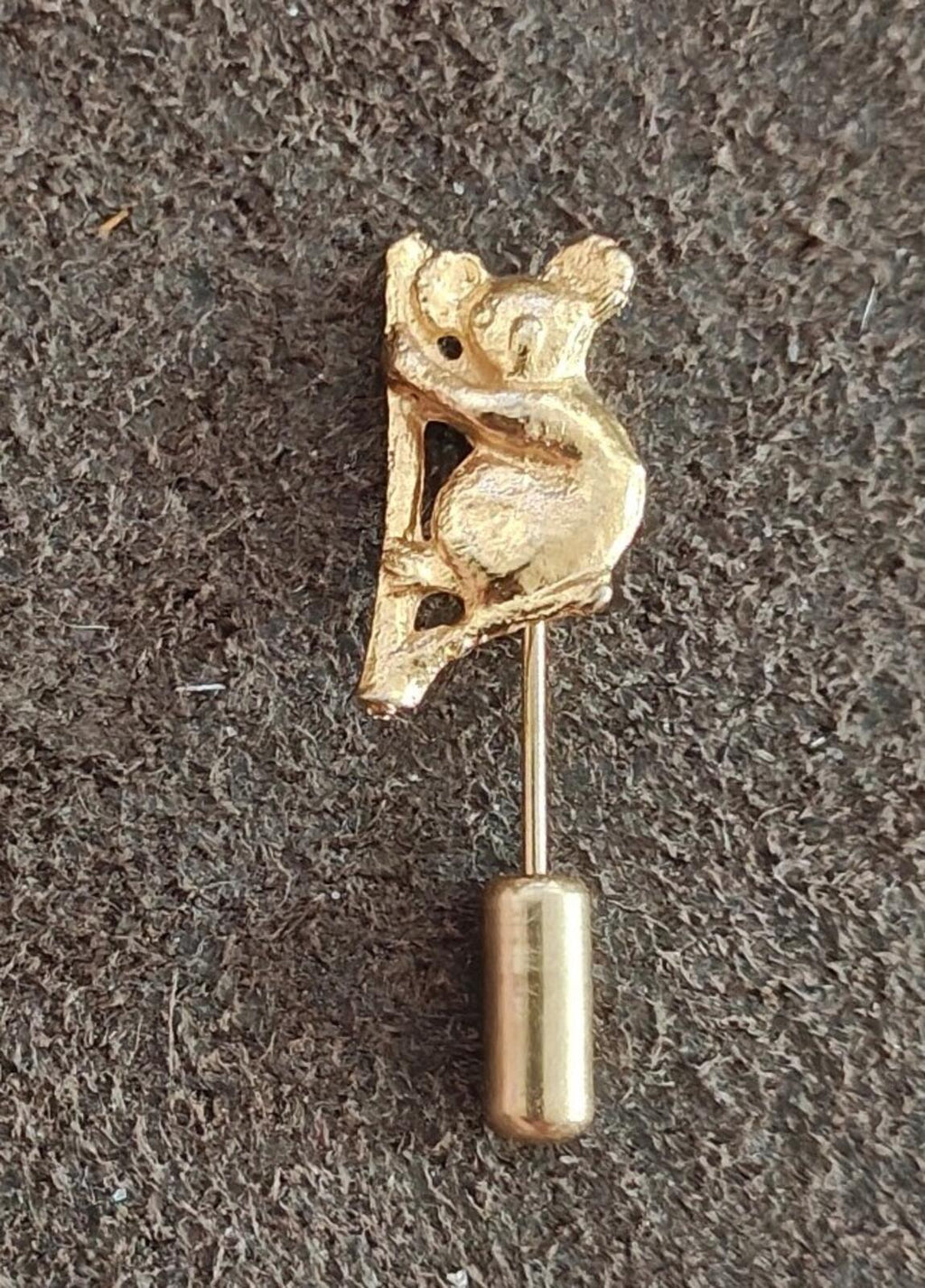 1980s Gold Tone Koala Bear Stick Pin