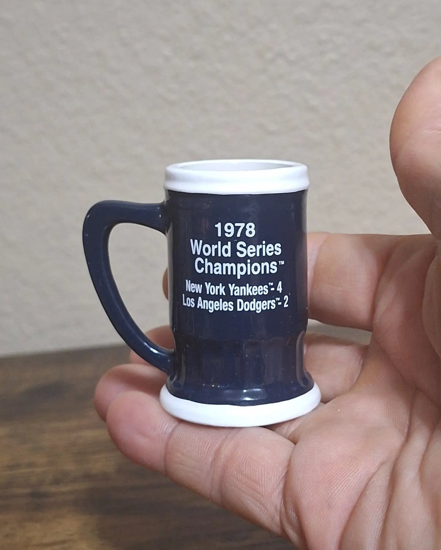 New York Yankees 1978 World Series Champions Decorative Miniature Mug.