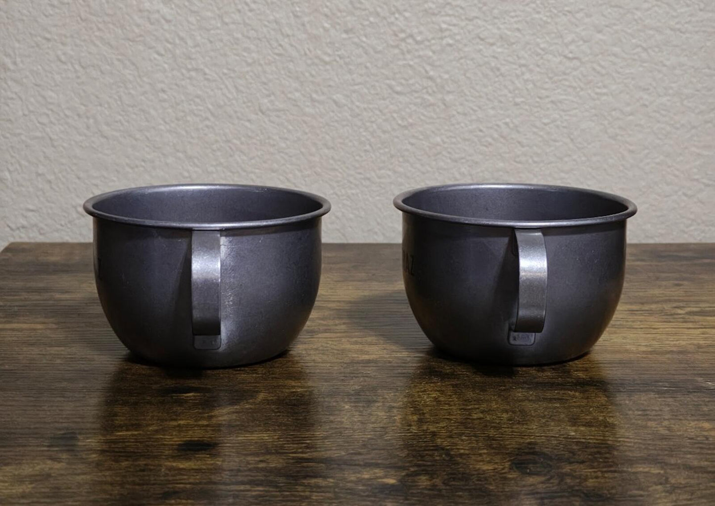 2 Replica USP Alcatraz Inmate Stainless Steel Drinking Cups/Mugs