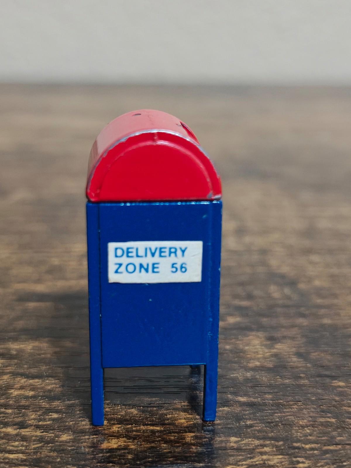 1989 Retired Dept 56 Miniature Metal Hand Painted "Mail Box"