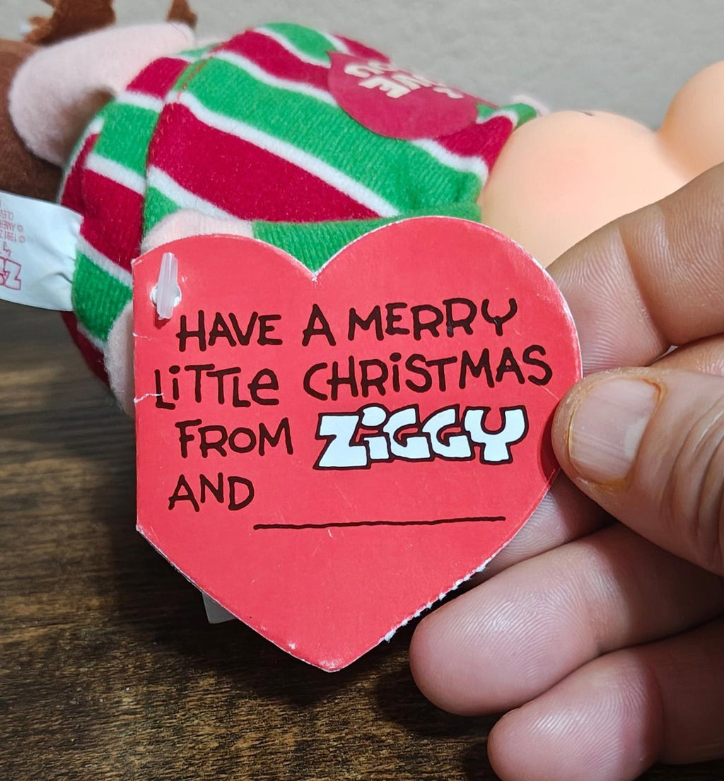 1991 Vintage "I Love You" 7" Christmas Ziggy Plush