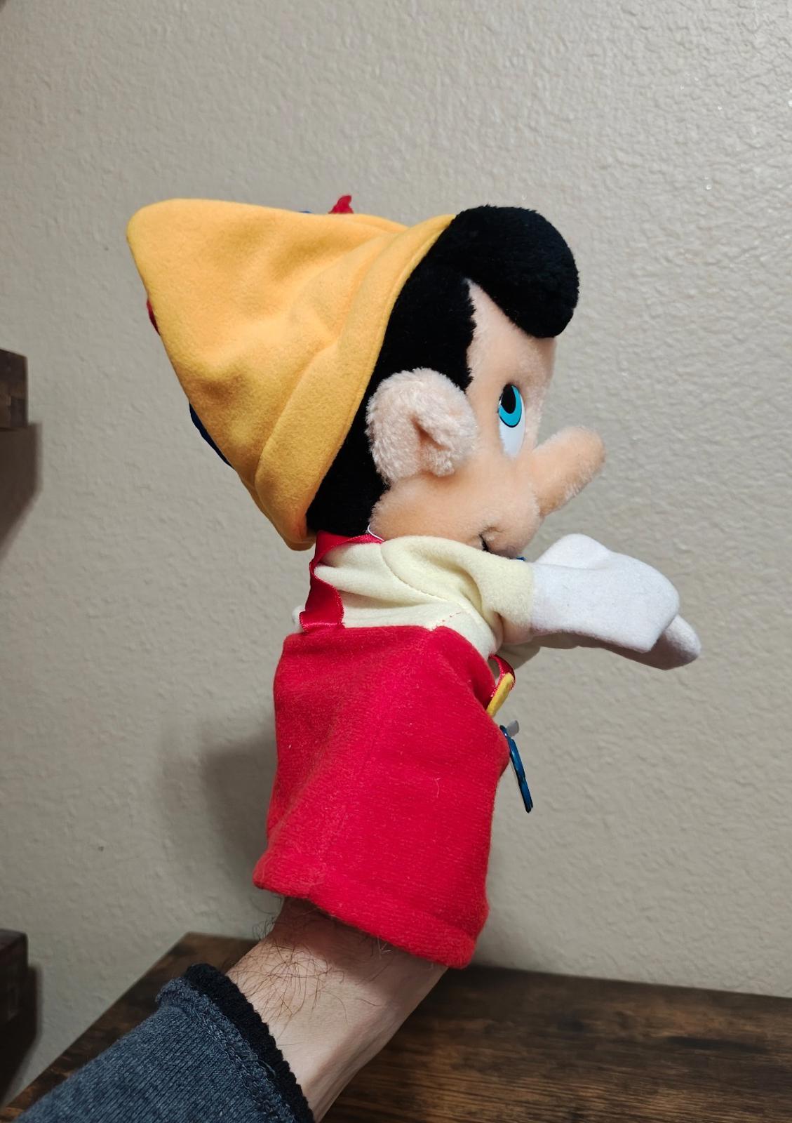 1980s Vintage Disney Pinocchio 12" Hand Puppet