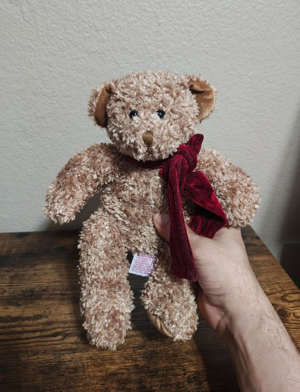 1990s Retired Russ Berrie Chips," Teddy Bear Beanbag Plush