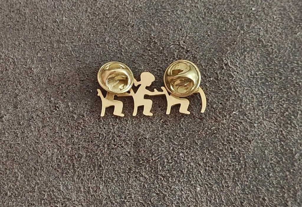 1980s Teacher Appreciation Gold Tone Pin