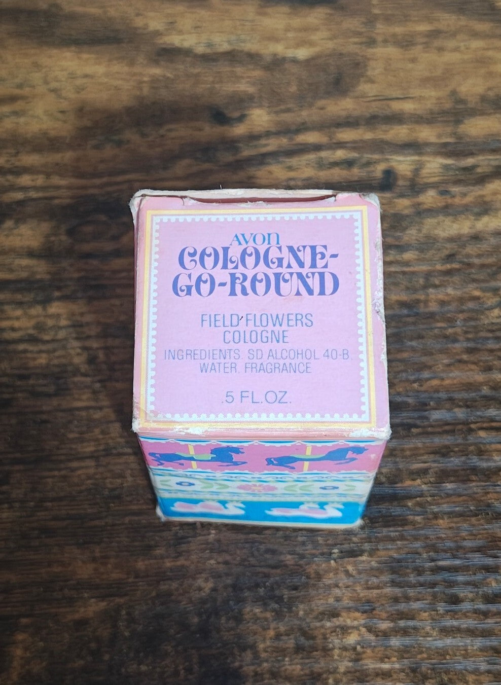 1980 Avon "Cologne-Go-Round" Collectible Bottle NOS