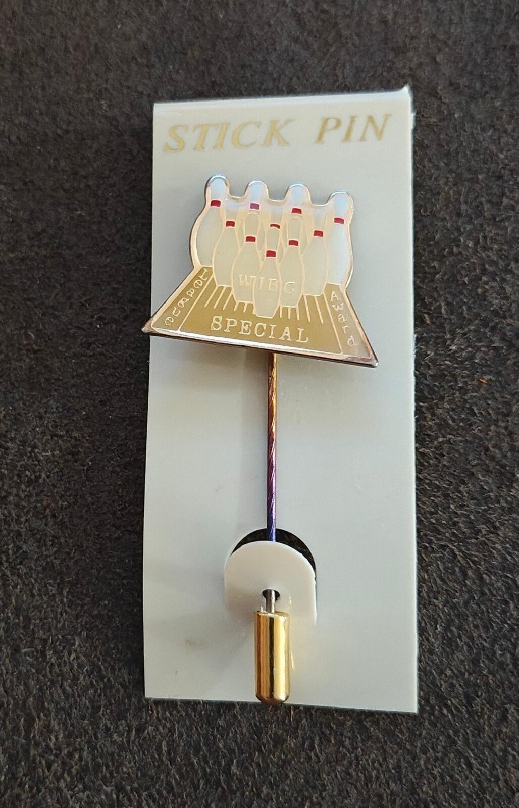 1970s/80s WIBC Special League Award Gold Tone Stick Pin