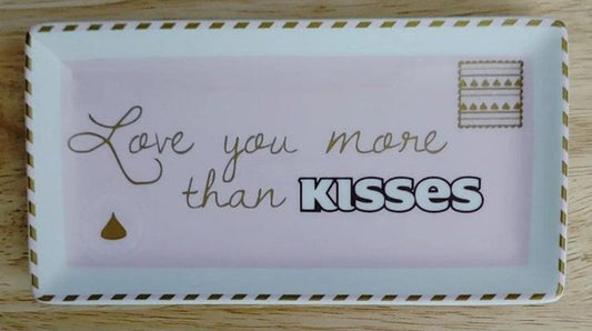 Fitz and Floyds Hershey's Love you more than KISSES Plate
