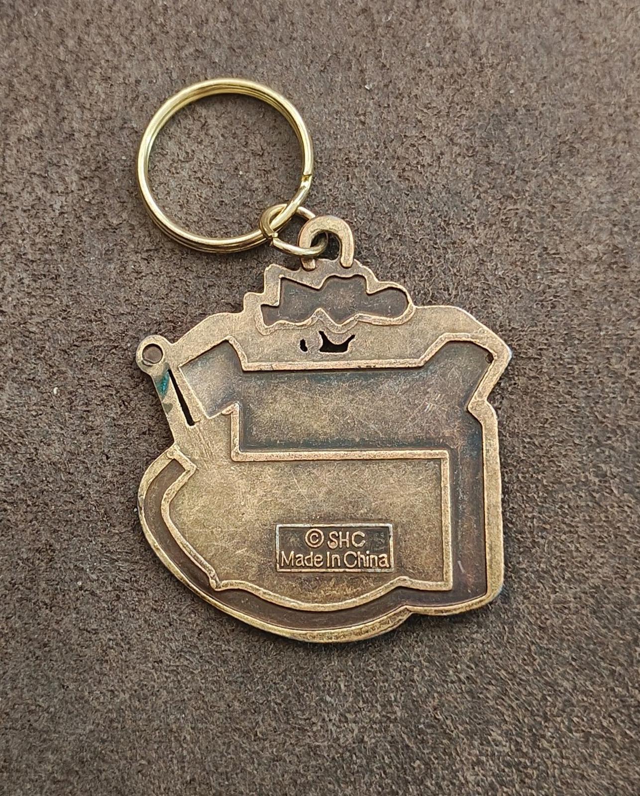1990s Vintage Bally's Las Vegas Hotel and Casino Brass Slot Machine Keychain
