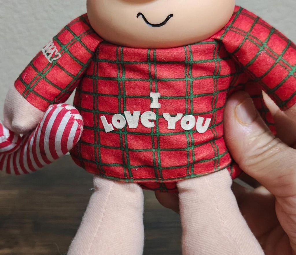 1991 Vintage "I Love You" 7" Christmas Ziggy Plush
