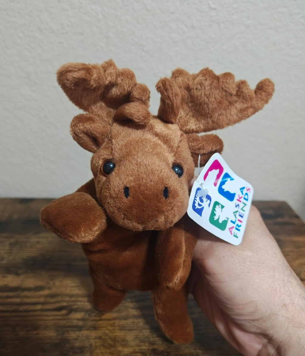1990s Arctic Circle Alaska Friends Moose Beanbag Plush