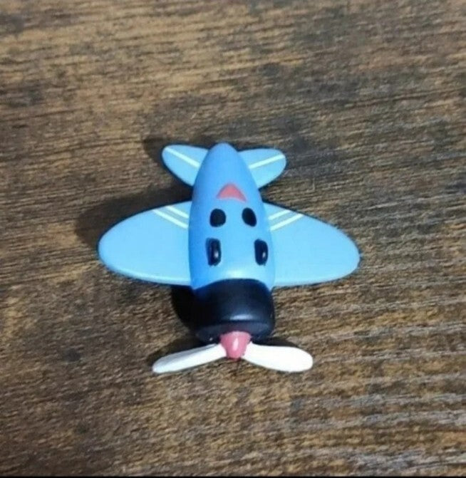 2002 Misfit Toy Blue Jet Airplane PVC Figure