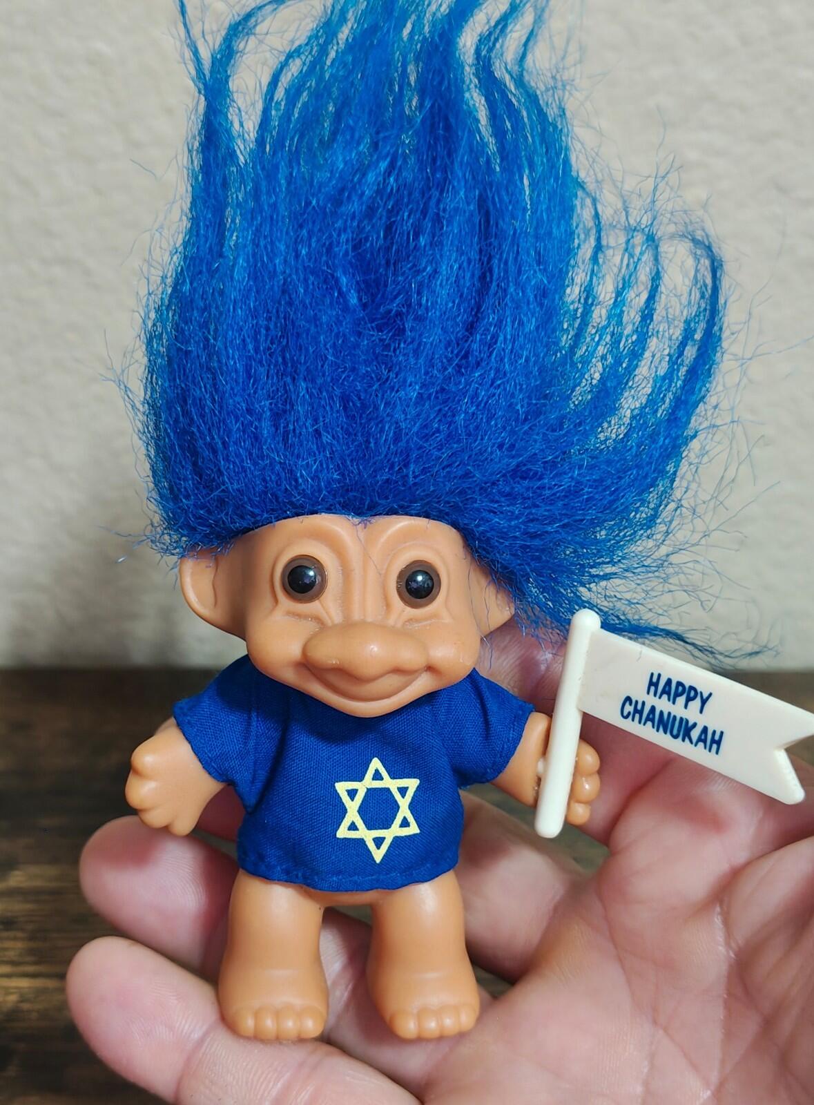 1990s Russ Berrie Happy Chanukah Troll Doll