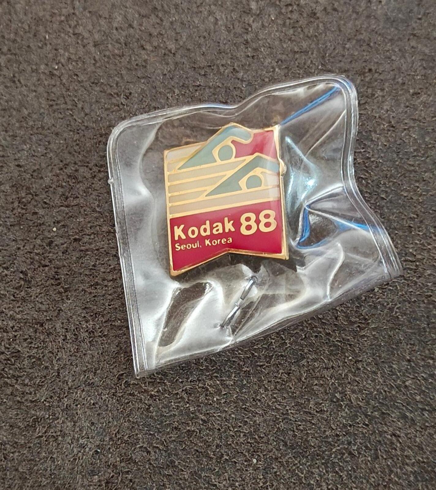 Kodak 1988 Seoul Summer Olympics Gold Tone  Enamel Pin