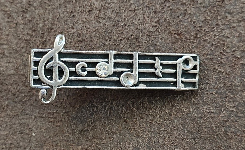 1950s/60s Swank Musical Notes Tie Bar/Tie Clip