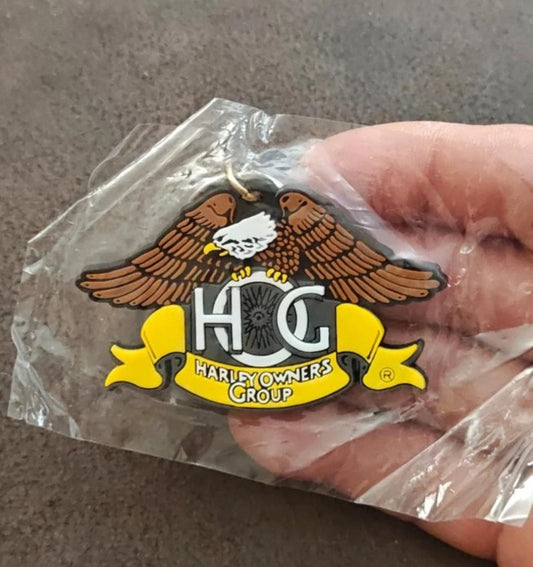 Collectible Harley-Davidson Owners Group (H.O.G.) Eagle Claw Rubber Keychain Fob