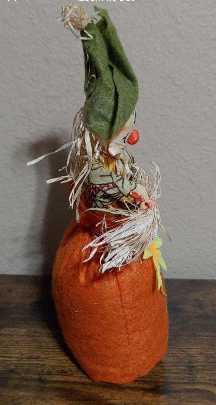 Fall Harvest Stuffed Scarecrow Doll