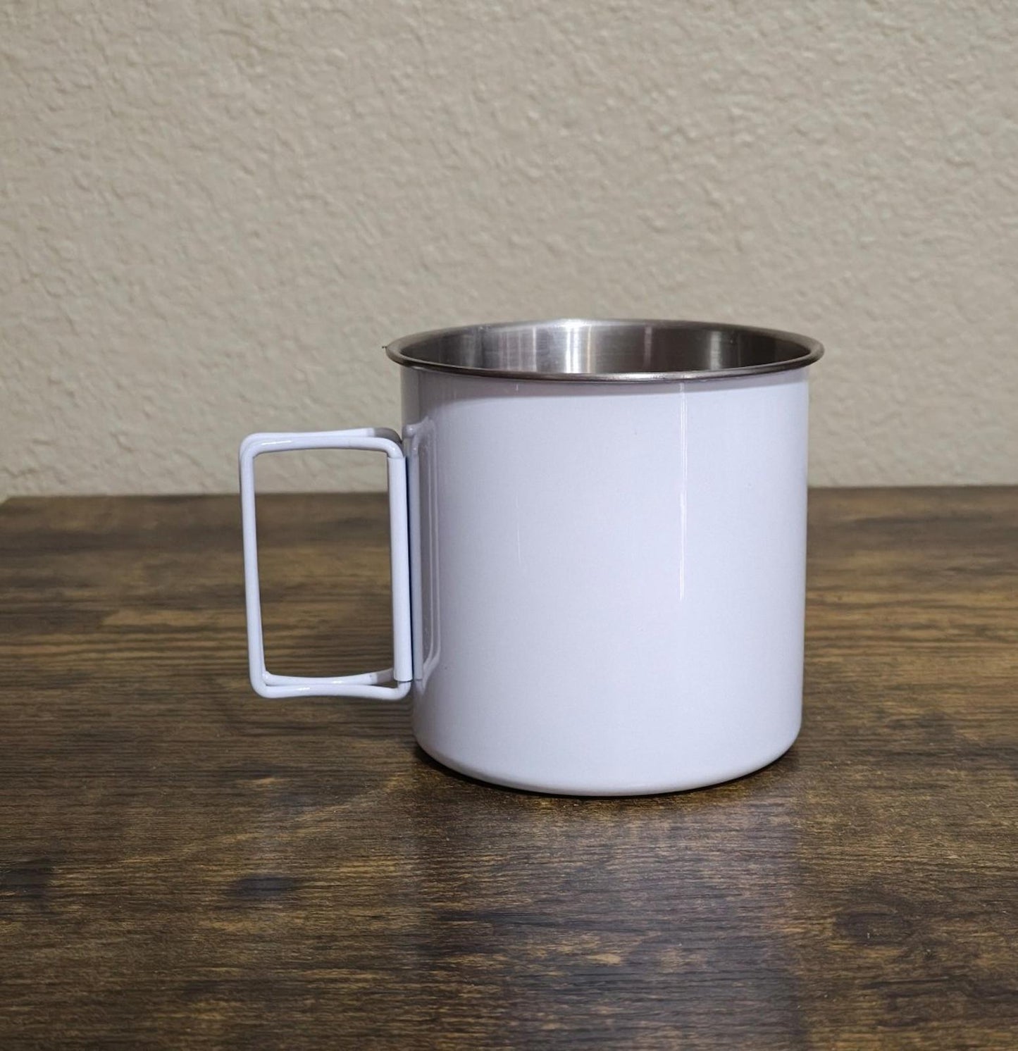 Colorful "Pride" Cafecito" Rainbow Metal Camping Mug