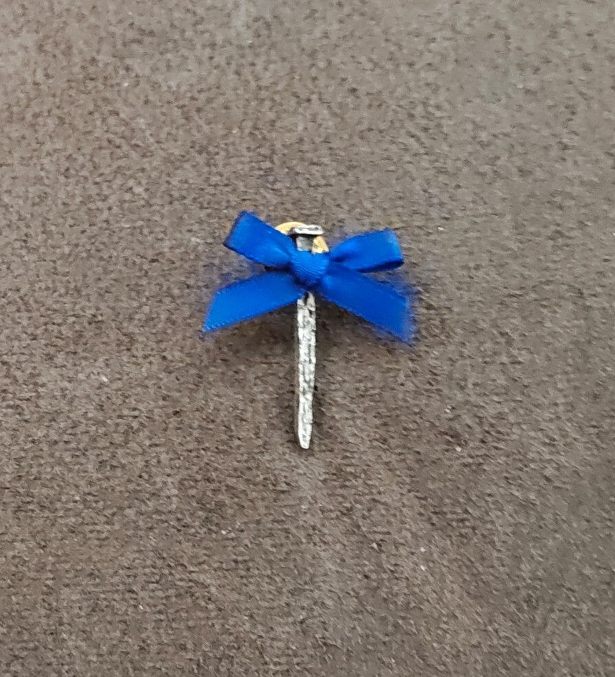 Handcrafted Pewter Religious Cross Nail Pin