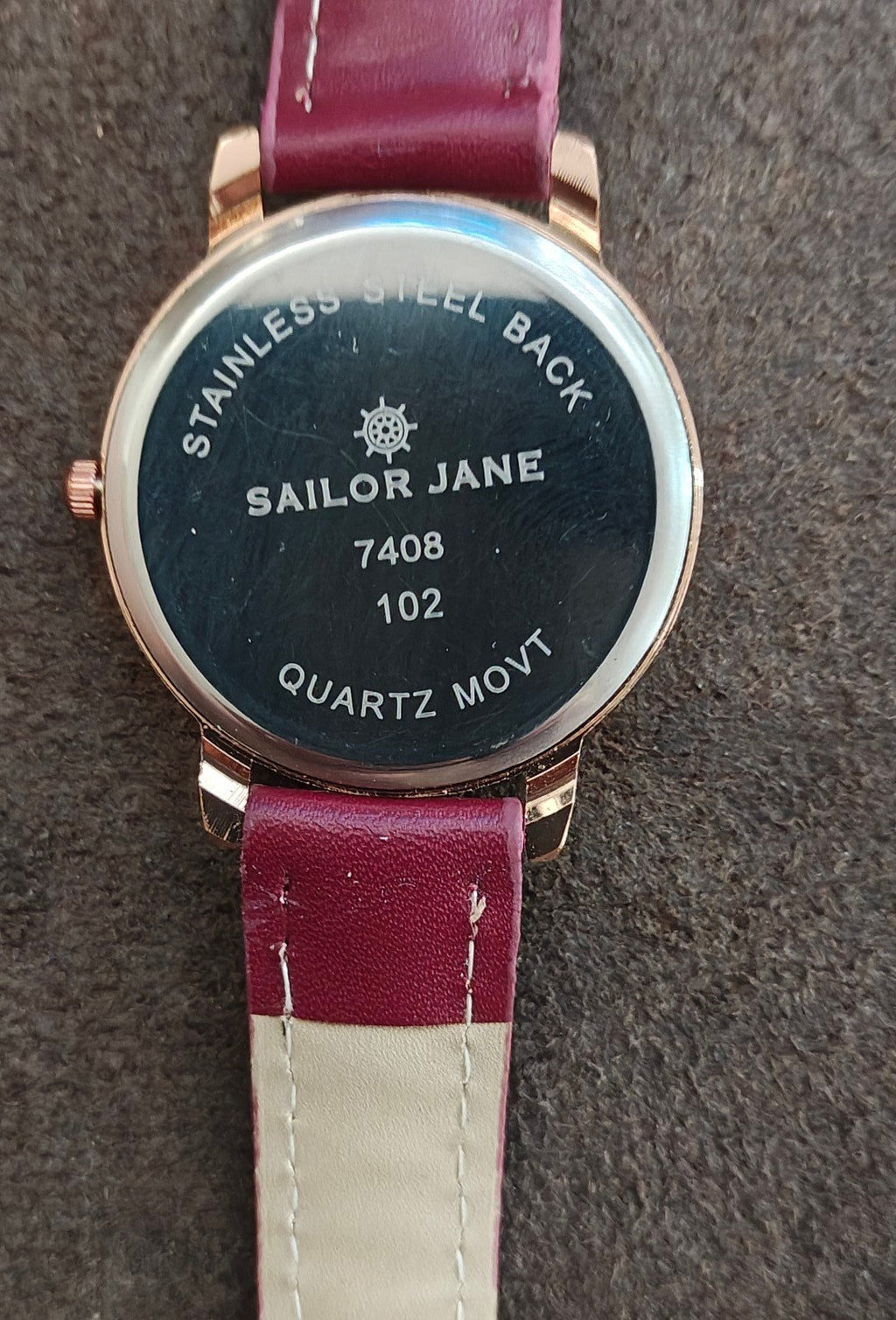 Sailor Jane Red Wine Themed Ladies Watch