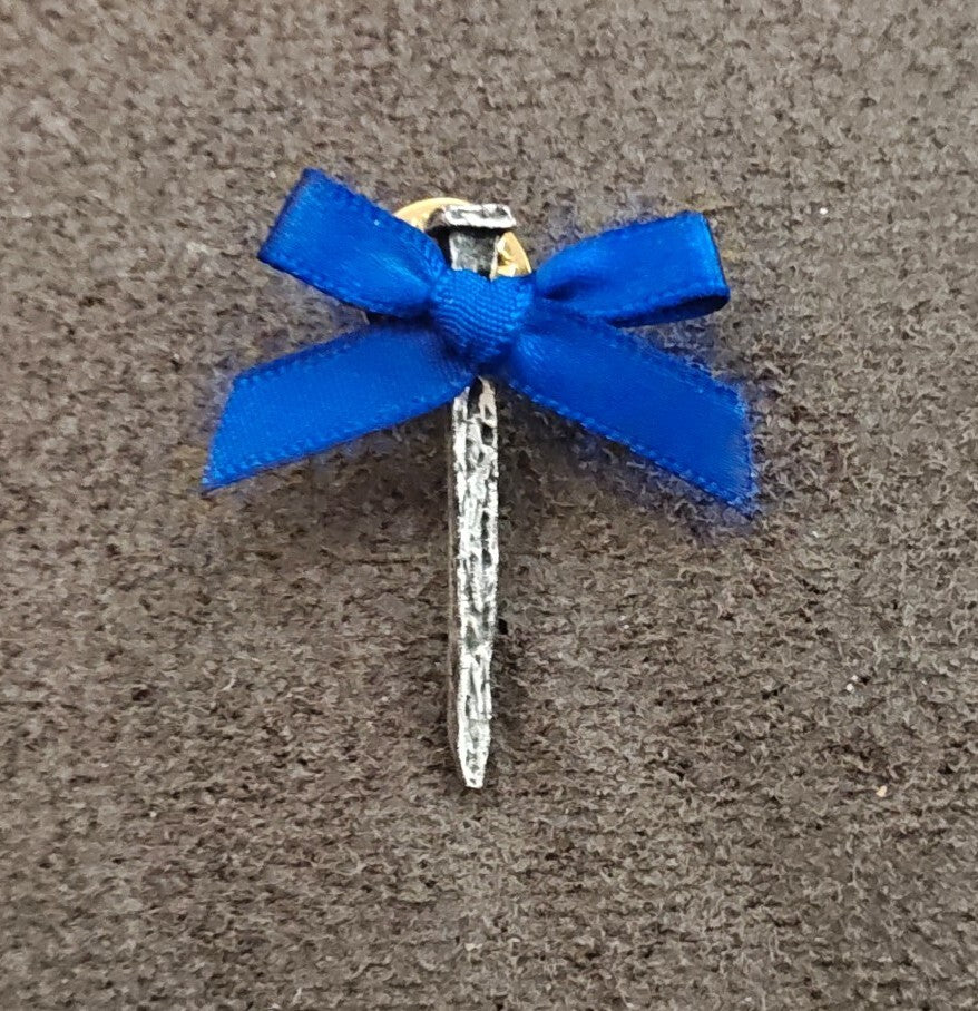 Handcrafted Pewter Religious Cross Nail Pin