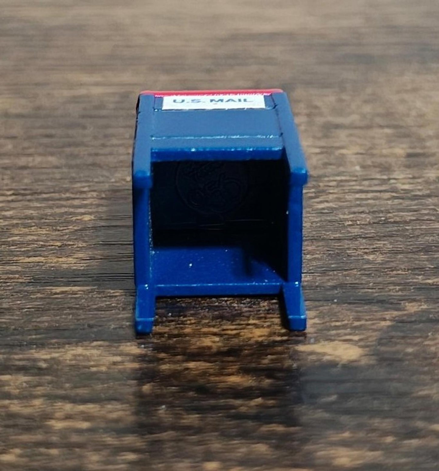 1989 Retired Dept 56 Miniature Metal Hand Painted "Mail Box"