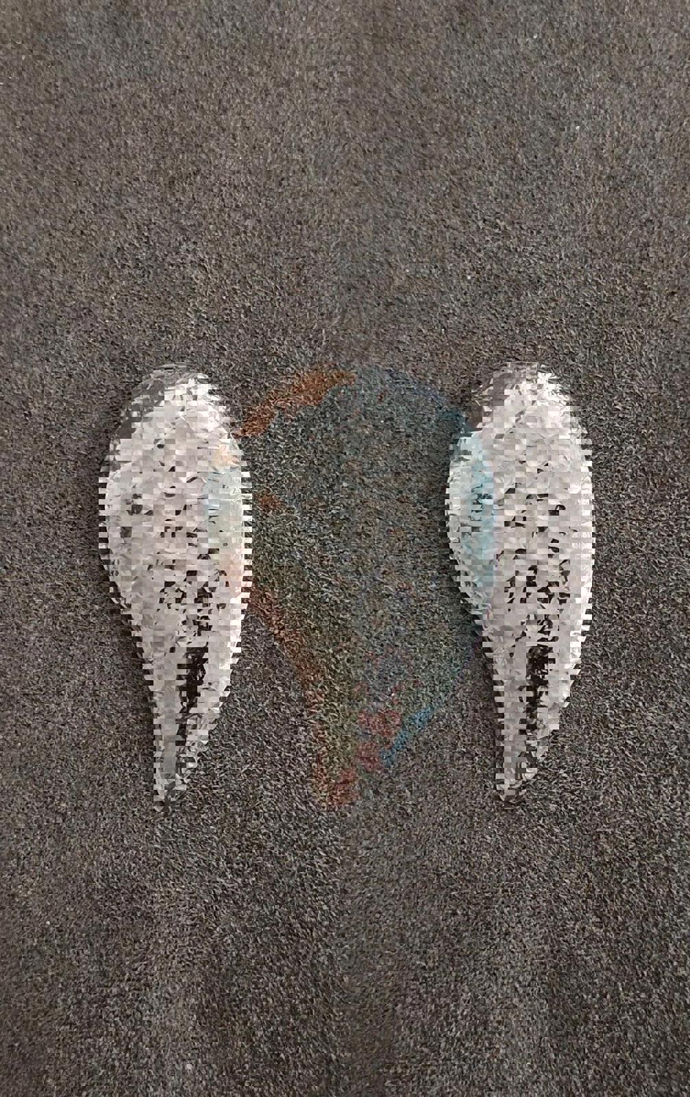 1980's Hammered Textured Silver Tone Scarf Clip