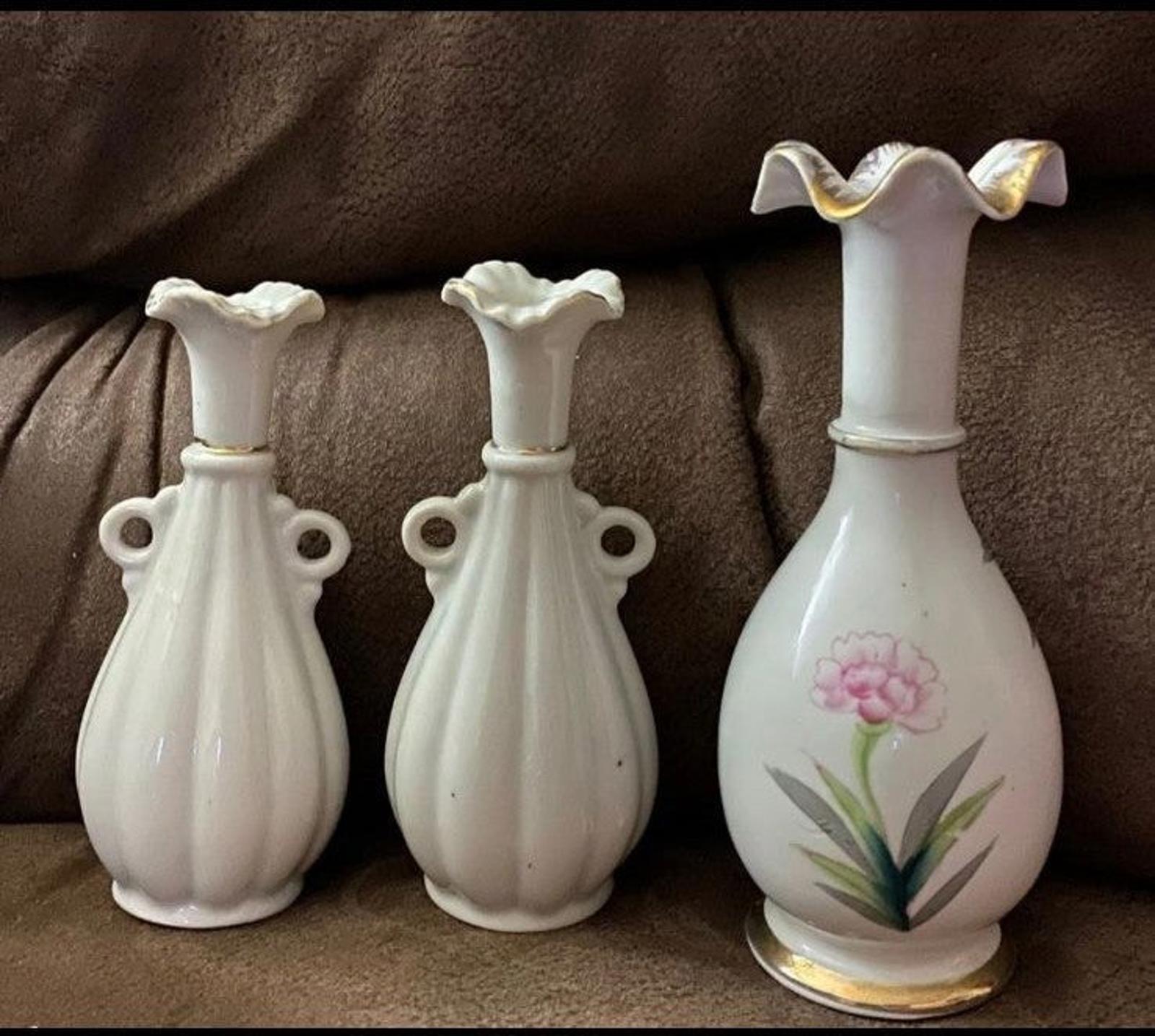 1950's Tilso and Nasco Japan Hand painted vases