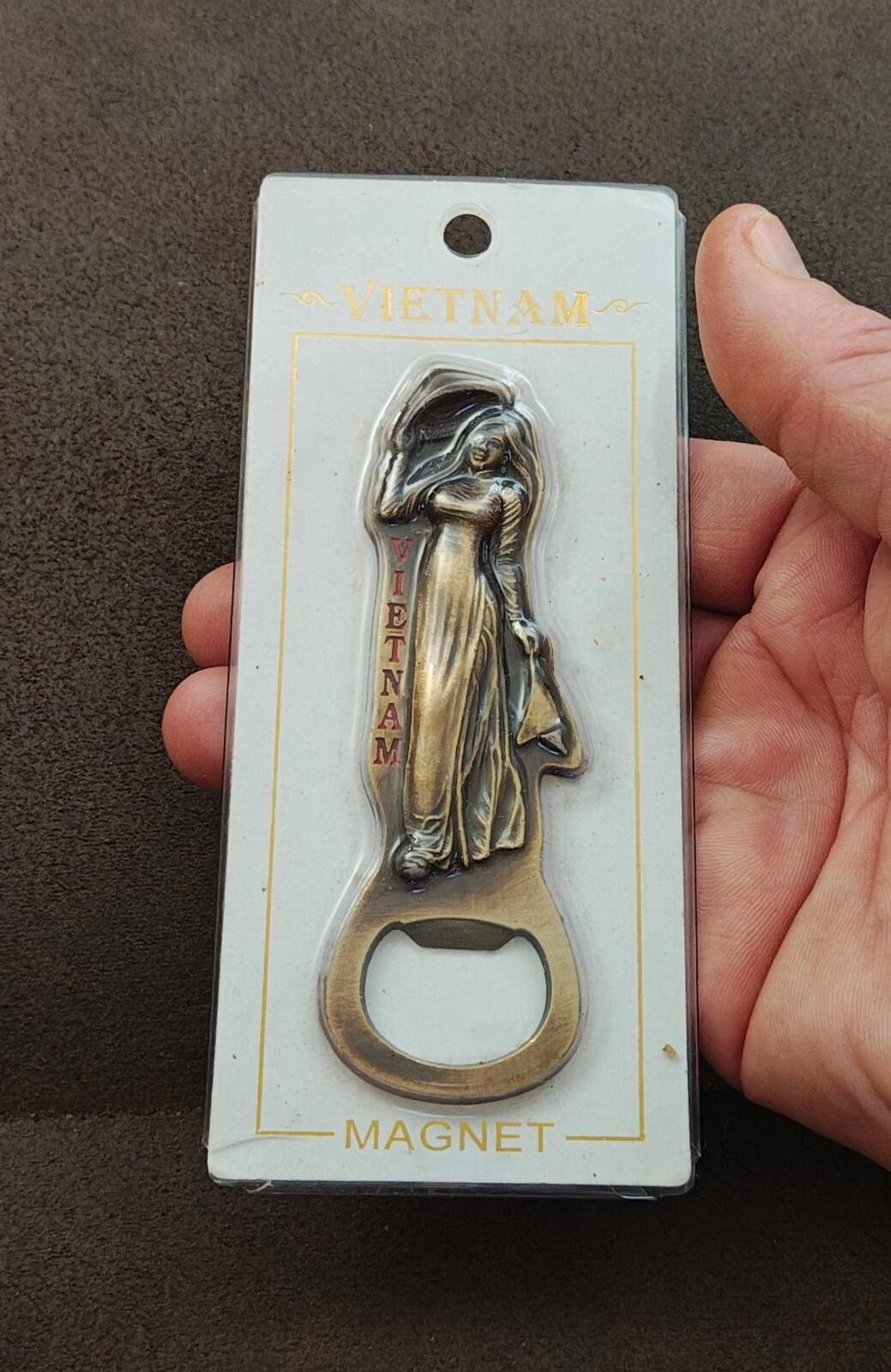 Vietnam Magnetic Souvenir Brass Bottle Opener