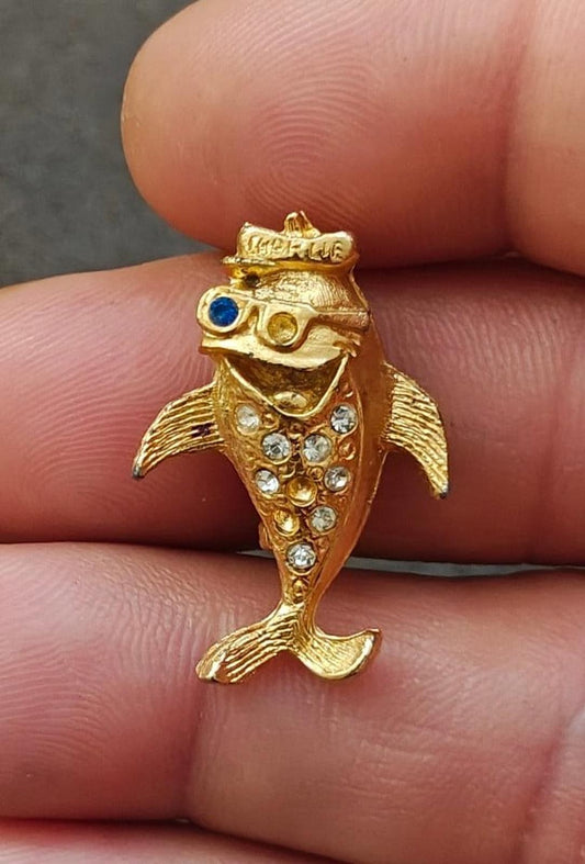 1960's Charlie the Tuna StarKist Mascot Collectible Advertising Pin