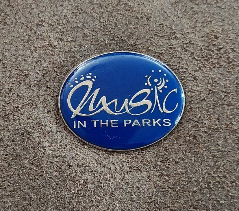 Music in the Parks Festival Collectibe Silver Tone Enamel Pin