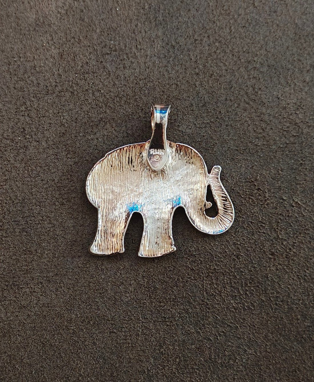 1980s/90s "Wearable Art" by  Roman Enamel Elephant Pendant