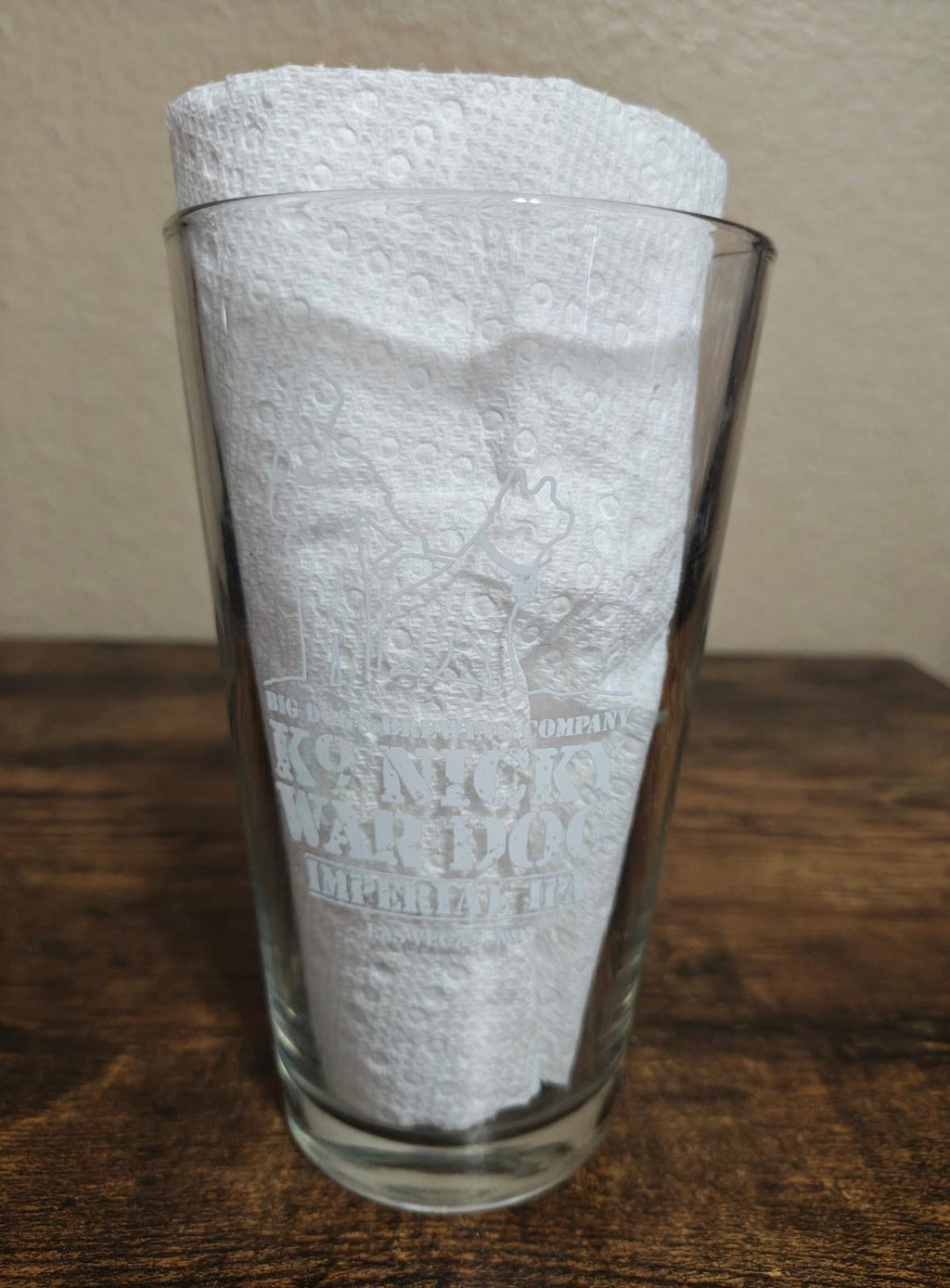 1990s Vintage Big Dog's Brewing Company Las Vegas Pint Glass