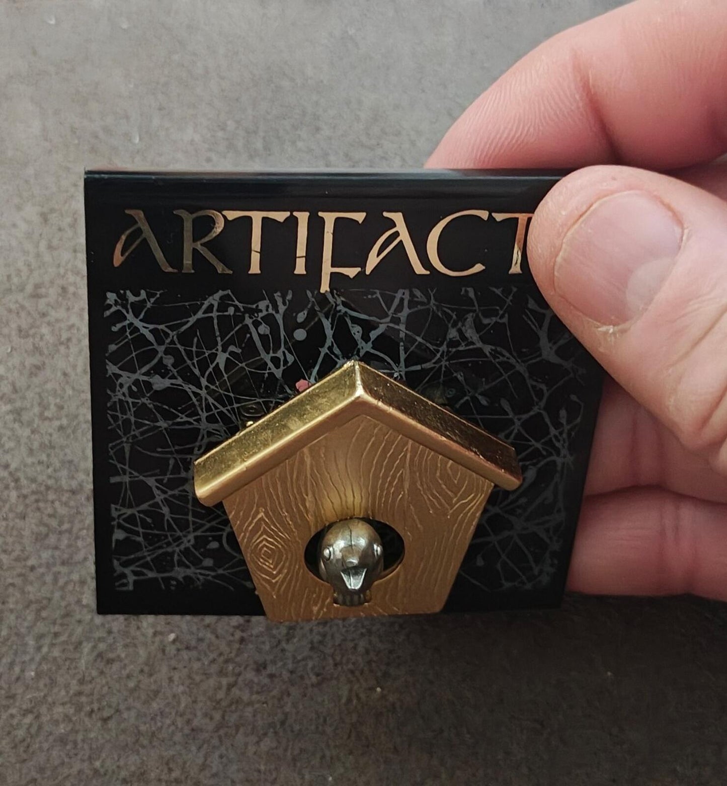 1980s Birdhouse Two Tone Brooch