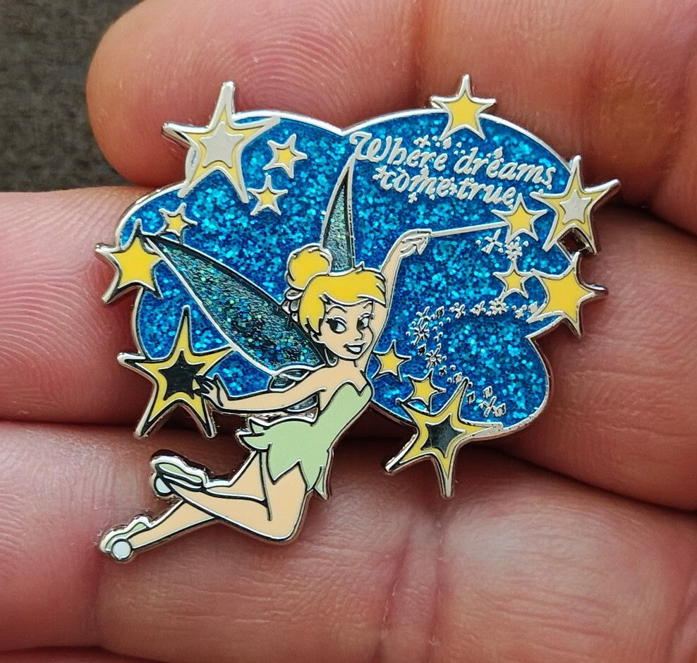 Disney Tinker Bell "Where Dreams Come True" Exclusive Pixie Dust  Pin