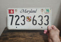 Maryland License Plate 1996 State Shield Emblem/Garage Decor