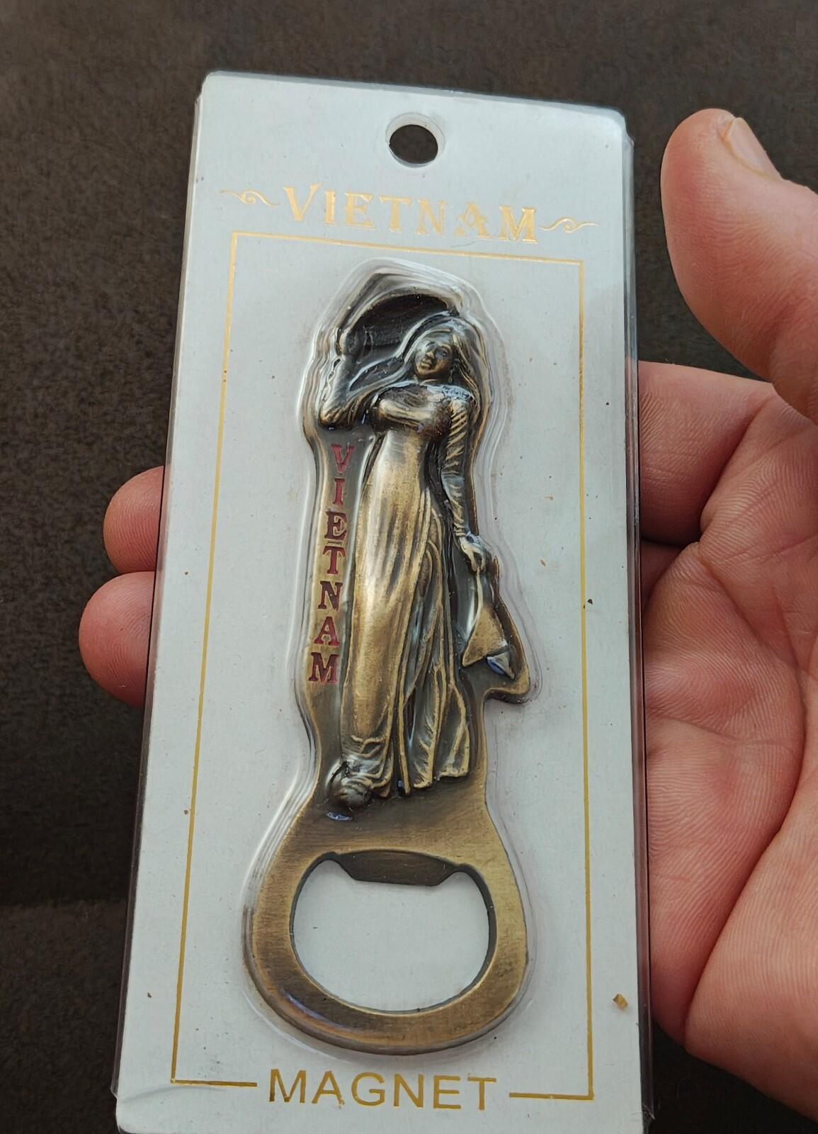 Vietnam Magnetic Souvenir Brass Bottle Opener