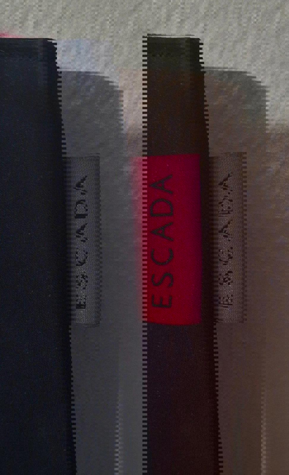 Pretty Stylish Escada  Nylon Tote Purse Bag in Black With Hot Pink Lining