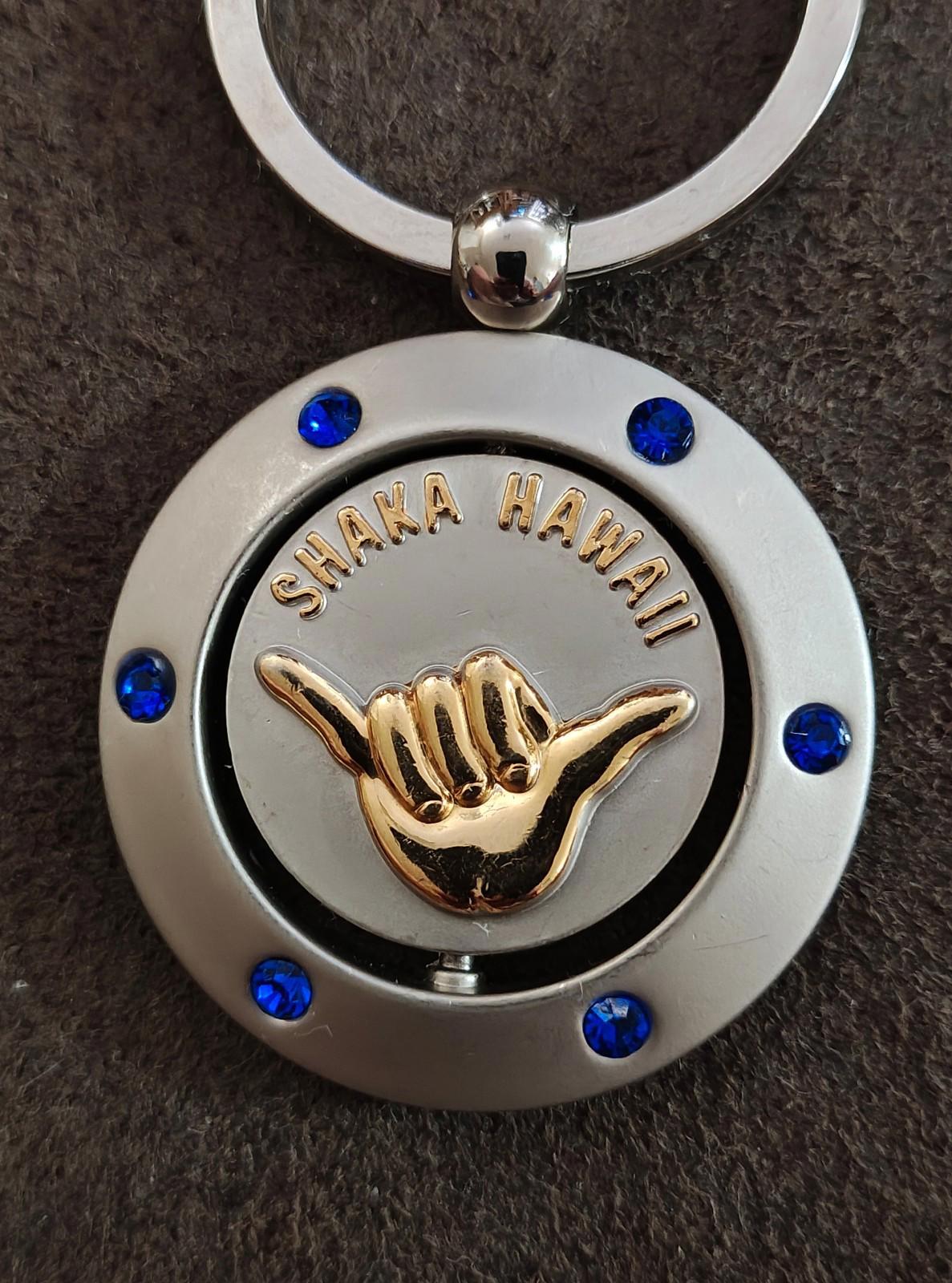 Shaka Sign Two Tone Double Sided Keychain/Keyring