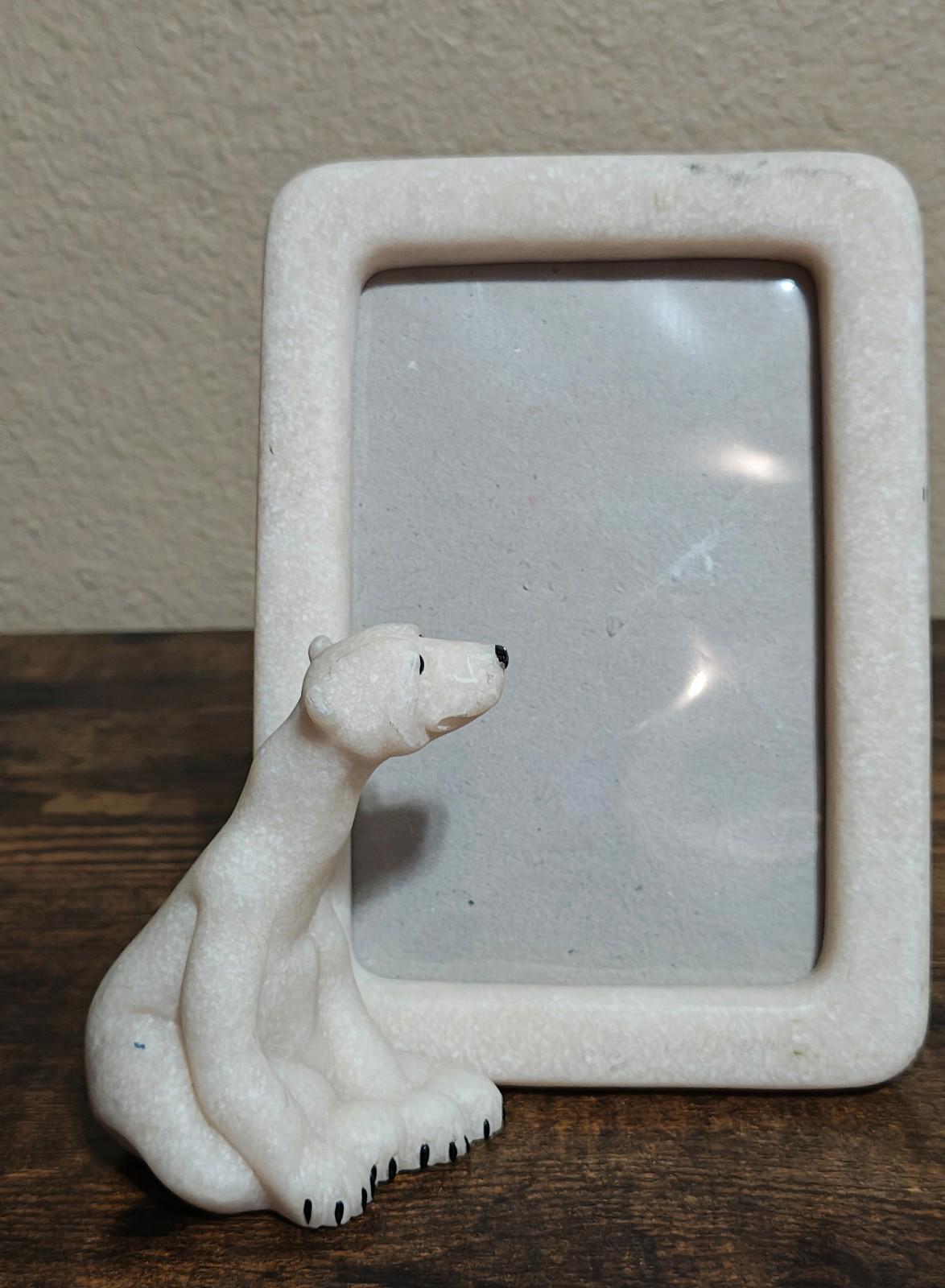 2001 Second Nature Quarry Critters Bear Figurine Picture Frame