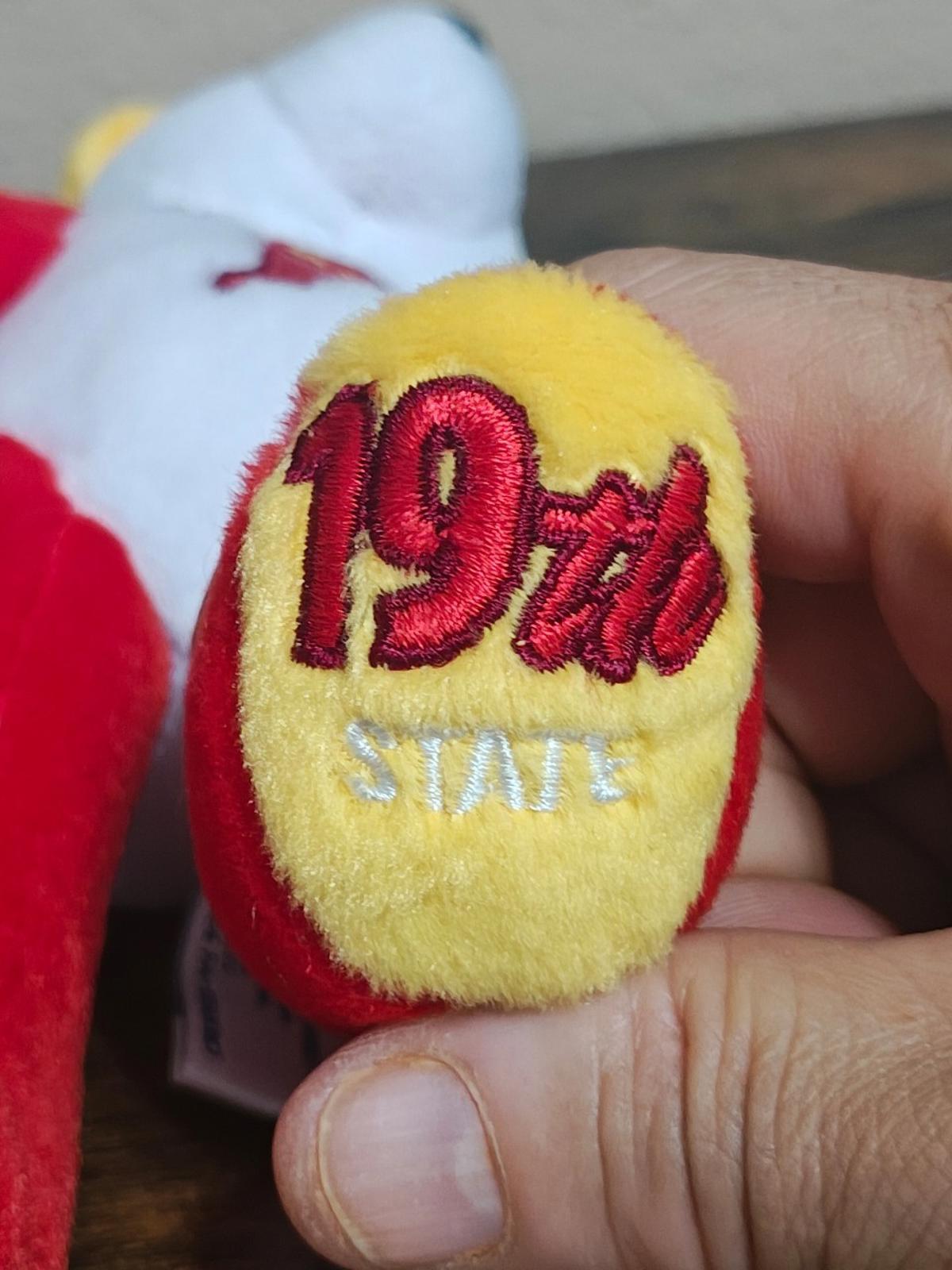 2002 Limited Treasures Indiana State Quarter Bear Collectible Plush