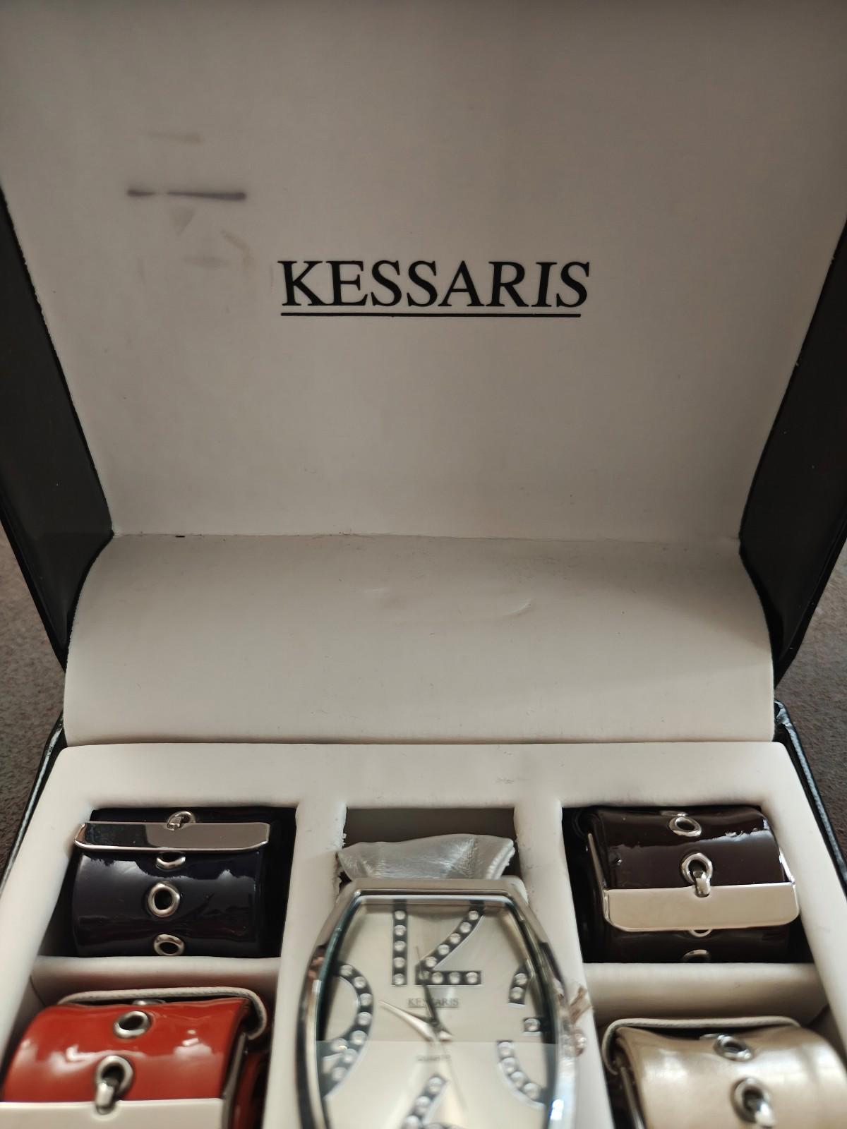 Kessaris Interchangeable Ladies Quartz Watch Gift Set New