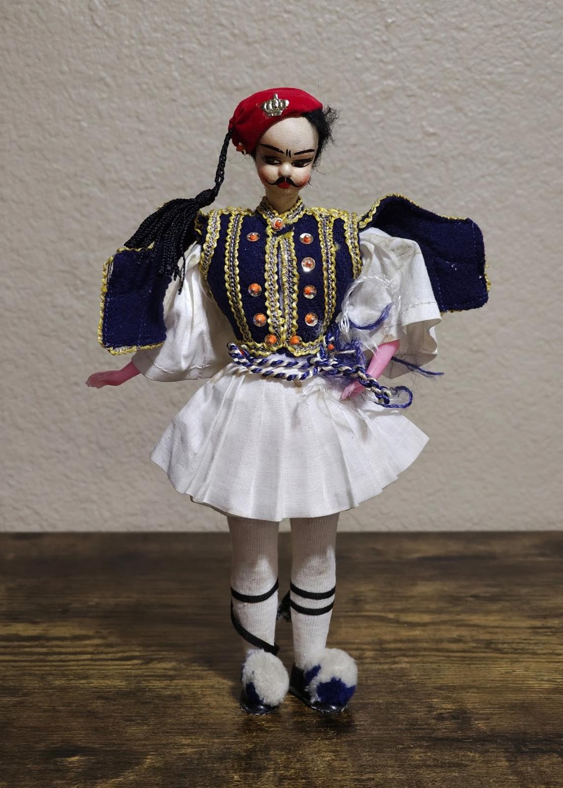1950's/60;+'s Greek Souvenir Male Folk Doll